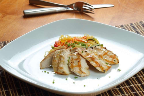 Grilled Chicken Spaghetti Squash Primavera