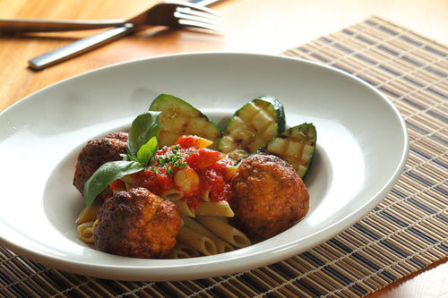 Meatballs with Whole Wheat Pasta