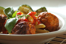Meatballs with Whole Wheat Pasta